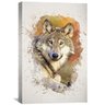 gray wolf canvas art 30 x 45cm unframed canvas print artgwc000056492 clock canvas 29439340150869