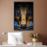 mclaren f1 orange canvas art clock canvas 29557395325013