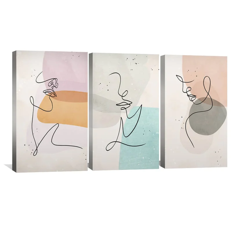 line figures canvas art clock canvas 29435846557781