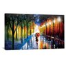 quadro decorativo rainy stroll artnaribrasil 40x25cm borda infinita 640195
