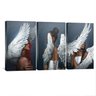 quadro decorativo rising angels kit de 3 telas artnaribrasil kit com 3 quadros 40x20 cm cada borda infinita 999823