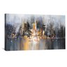 quadro decorativo millennium cityscape artnaribrasil 40x25cm borda infinita 879747