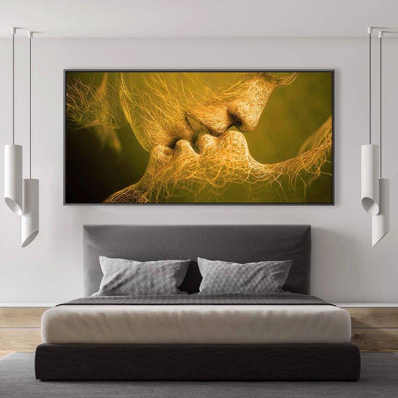 quadro decorativo euphoric horizon artnaribrasil 40x25cm moldura preta 816320
