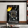 preto frasco de perfume amarelo borboleta arte de luxo pintura da lona cartaz moda arte da jpg ddq90 jpg