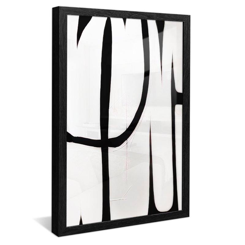 moldura preta c vidro