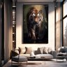 casa linda living room painting on the wall vertical gold frame d467274d b7e2 462c 92a4 af49ccec102e