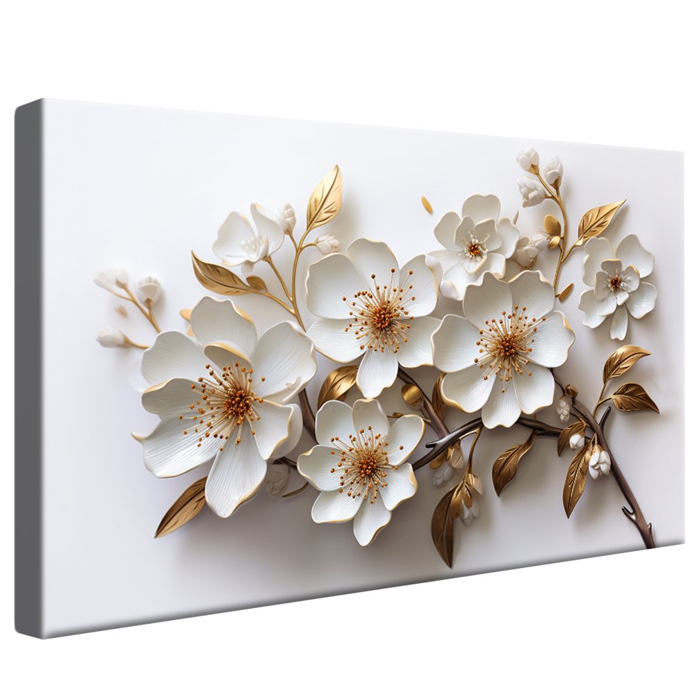 floral art✼•• Quadro Decorativo Floral luxo horizontal