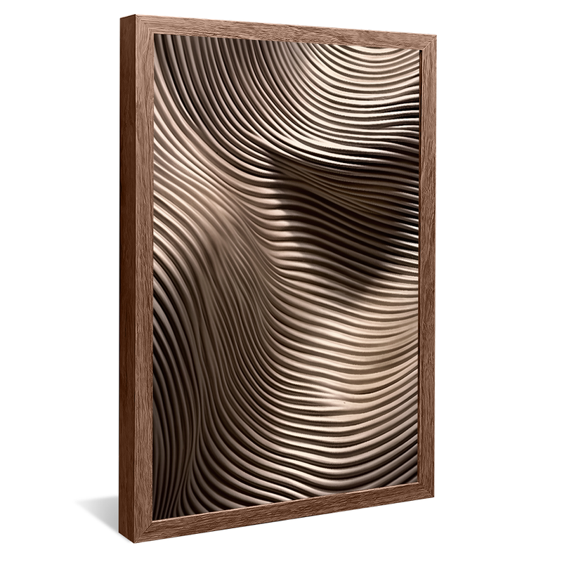 onda abstrata v madeira