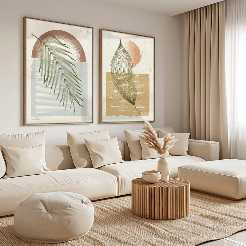 Quadros Decorativo Duo Folhas V1523