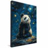 quadro panda ceu estrelado borda infinita