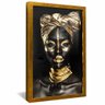 quadro mulher africana em dourado dourado reflexo