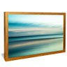 quadro horizonte em azul dourado