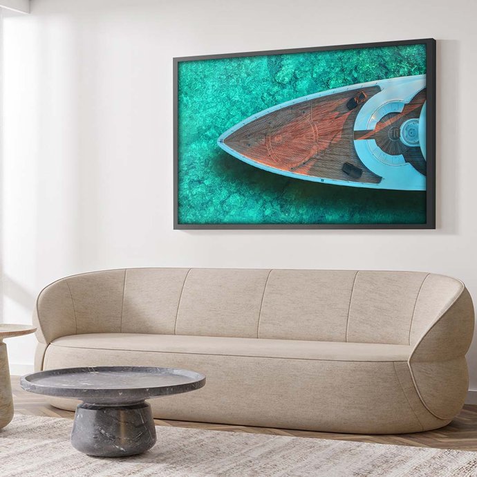 1 quadro aguas cristalinas preto