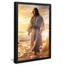 quadro jesus caminhando nas aguas preto