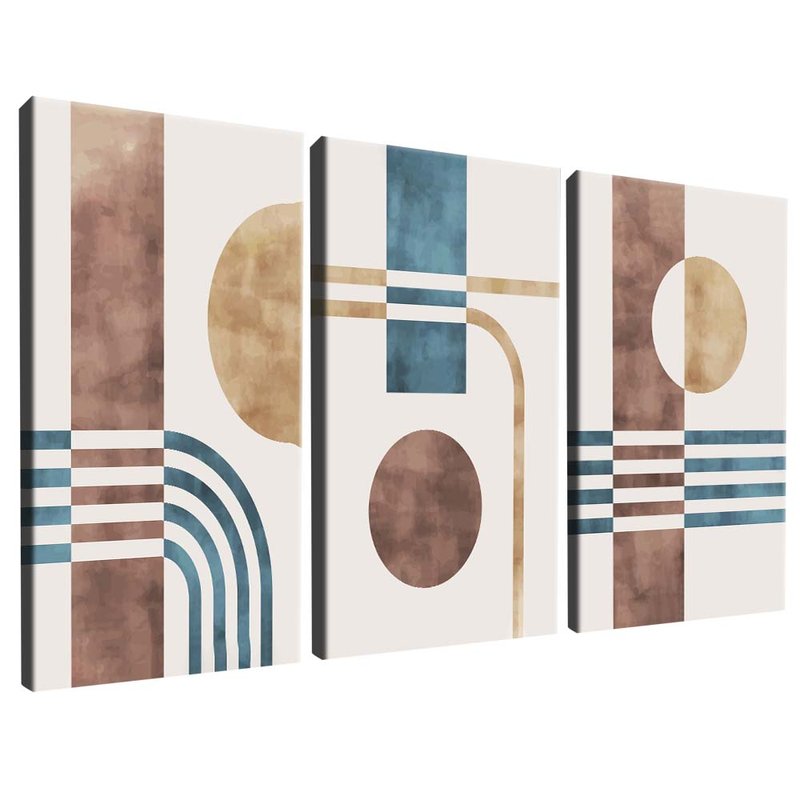 quadro trio simbologia conectada borda infinita