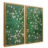 quadro duo algodoes dourado reflexo