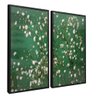 quadro duo algodoes preto reflexo
