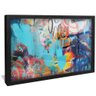 quadro pintura street art preto reflexo