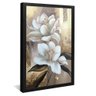 quadro lirio branco preto