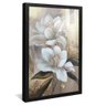 quadro lirio branco preto reflexo