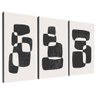 quadro 3 pecas formas abstratas borda infinita