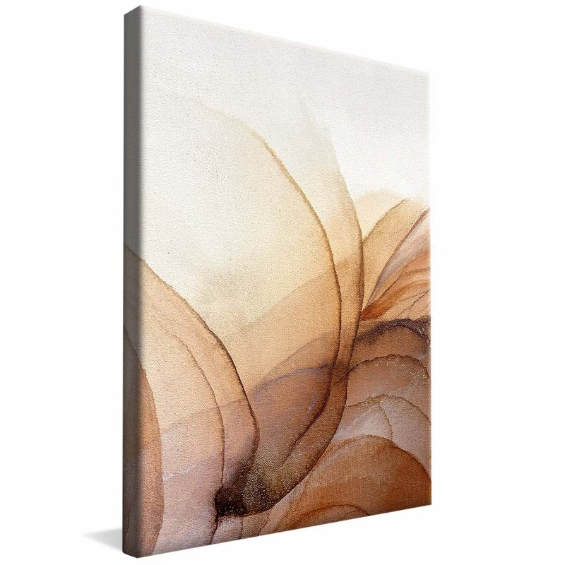 quadro marrom minimalista borda infinita