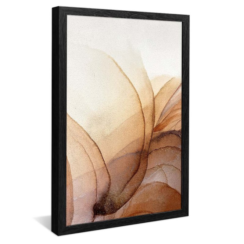 quadro marrom minimalista preto