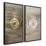 quadro duo sol abstrato preto reflexo