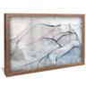 quadro marmore branco abstrato madeira reflexo