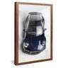 quadro porsche escuro borda madeira reflexo