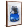 quadro bmw azul madeira reflexo