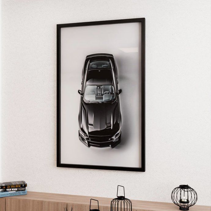 1 quadro mustang gt preto