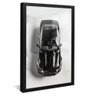 quadro mustang visao superior preto reflexo