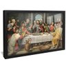quadro decorativo santa ceia de juan de juanes v1139 preto com vidro