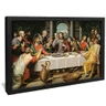 quadro decorativo santa ceia de juan de juanes v1139 preto s reflexo
