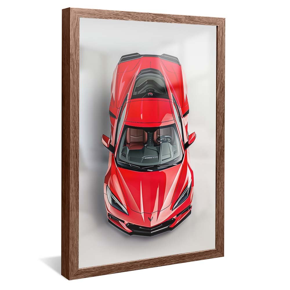 Quadro su tela – Auto retrò storica in bianco e nero