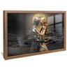 quadro romance precioso madeira reflexo
