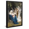 quadro decorativo som dos anjos de william bouguereau v1143 moldura preta