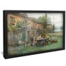 quadro decorativo cafe no jardim de ridgway knight v1132 moldura preta com vidro