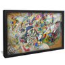 quadro decorativo composicao vii de wassily kandinsky v1340 moldura preta com vidro