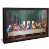 quadro decorativo ultima ceia leonardo da vinci moldura preta