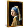 quadro decorativo menina com brinco de perola de vermeer v1343 moldura dourada