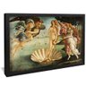 quadro decorativo o nascimento de venus de sandro botticelli v1344 moldura preta