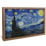 quadro decorativo noite estrelada de vincent van gogh v1147 moldura de madeira