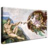 quadro decorativo a criacao de adao de michelangelo v1138 borda infinita