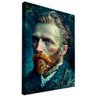 quadro decorativo releitura auto retrato van gogh borda infinita