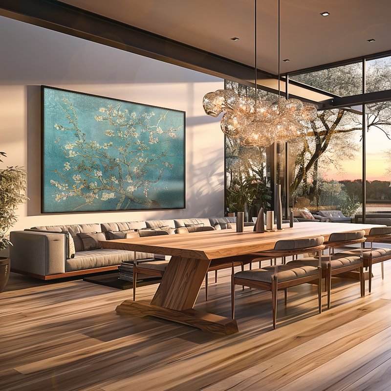 quadro decorativo amendoeira em flor de van gogh v1141 02