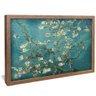 quadro decorativo amendoeira em flor de van gogh v1141 moldura de madeira
