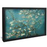 quadro decorativo amendoeira em flor de van gogh v1141 moldura preta
