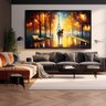 quadro decorativo passeio casal pintura paris 01